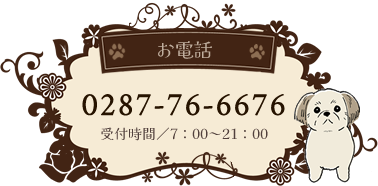 【お電話】TEL：0287-76-6676　受付時間／7：00～21：00
